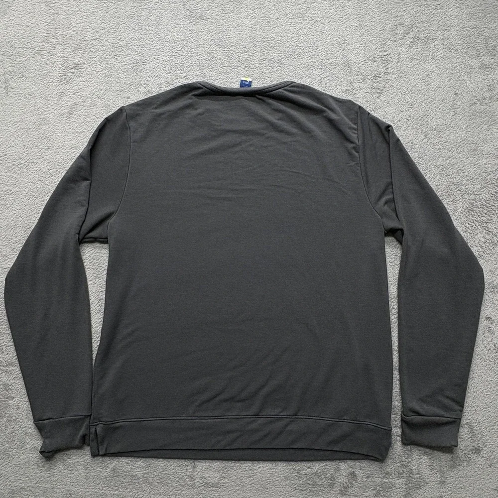 Old‎ Navy Sweater Mens Large Gray Live-In French Terry Pullover Crewneck